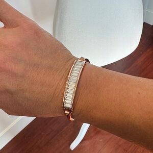 Coach Rose Gold and Rhinestone Bracelet